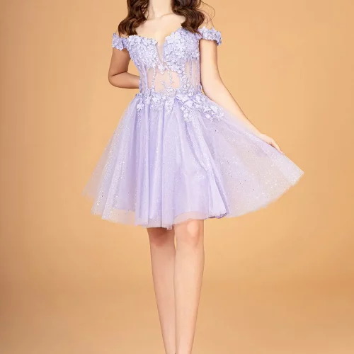 gs3096-lilac-1-short-homecoming-cocktail-mesh-applique-embroidery-glitter-sheer-open-zipper-off-shoulder-illusion-sweetheart-babydoll