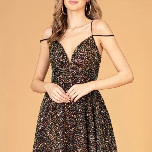 gs3097-black-gold-d1-short-homecoming-cocktail-sequin-sequin-open-zipper-cut-away-shoulder-sweetheart-babydoll