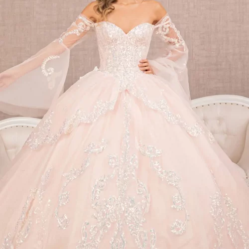 gl3109-blush-1-floor-length-quinceanera-mesh-sequin-glitter-zipper-corset-long-sleeve-off-the-shoulder-ball-gown