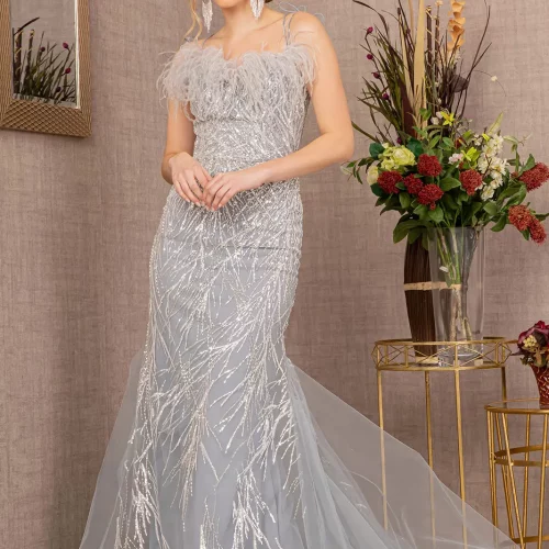 gl3117-silver-1-long-prom-pageant-mesh-beads-feather-sequin-open-lace-up-zipper-spaghetti-strap-sweetheart-trumpet