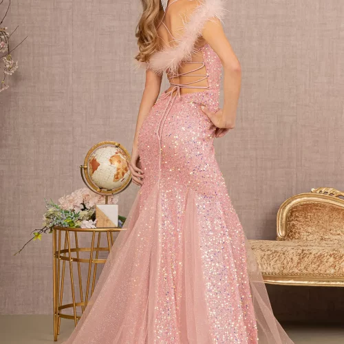 gl3130-rose-gold-2-long-prom-pageant-glitter-crepe-feather-sequin-glitter-open-lace-up-straps-zipper-spaghetti-strap-illusion-sweetheart-trumpet