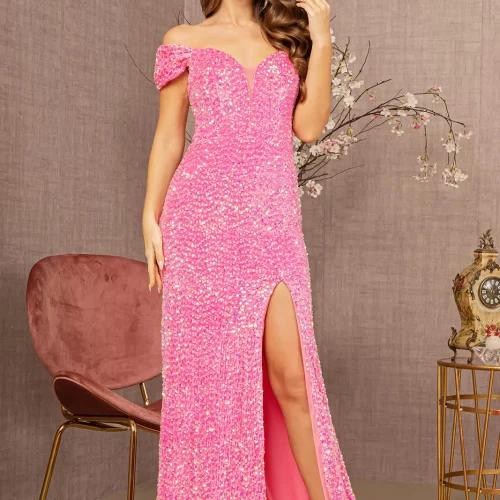 gl3148-pink-1-long-prom-pageant-velvet-sequin-open-lace-up-zipper-off-shoulder-illusion-sweetheart-mermaid