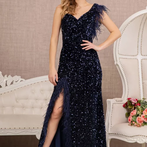 gl3154-navy-1-tail-prom-pageant-velvet-feather-sequin-open-zipper-sleeveless-asymmetric-mermaid