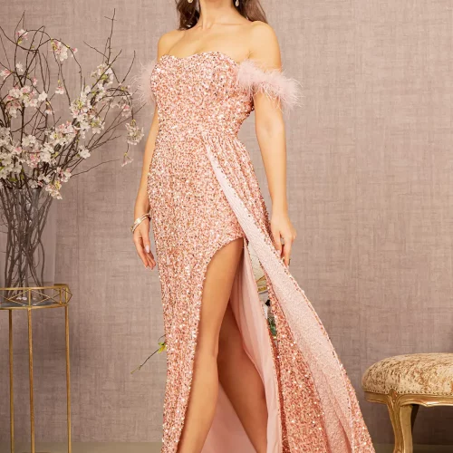 gl3163-rose-gold-1-long-prom-pageant-gala-red-carpet-new-arrivals-velvet-feather-sequin-open-zipper-v-back-off-shoulder-sweetheart-mermaid