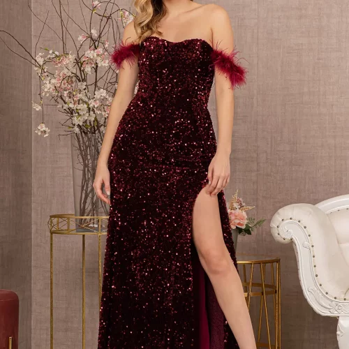 gl3163-wine-1-long-prom-pageant-gala-red-carpet-new-arrivals-velvet-feather-sequin-open-zipper-v-back-off-shoulder-sweetheart-mermaid