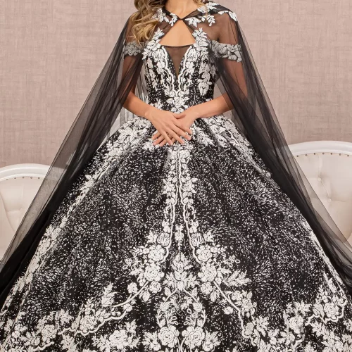 gl3168-black-white-1-floor-length-quinceanera-new-arrivals-mesh-glitter-zipper-corset-off-shoulder-illusion-sweetheart-ball-gown
