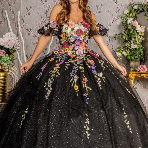 gl3177-black-1-floor-length-quinceanera-mesh-applique-jewel-glitter-zipper-corset-strapless-sweetheart-ball-gown