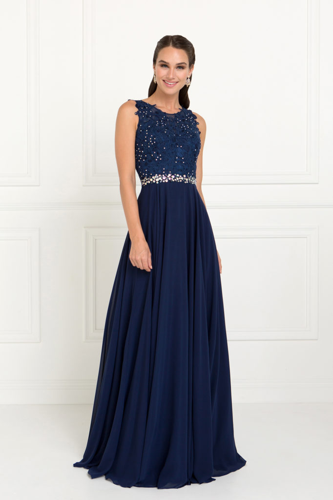 navy lace mother of the bride dress
