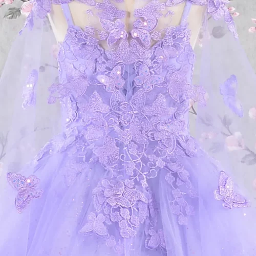 gk114-lilac-d2-tea-length-kids-mesh-applique-embroidery-sequin-glitter-open-lace-up-zipper-corset-spaghetti-strap-sweetheart-ball-gown-cape