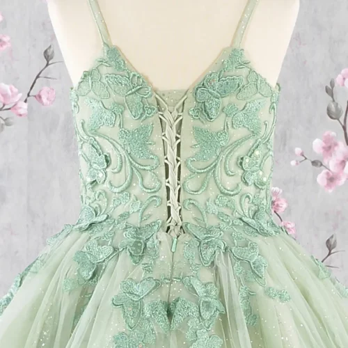 gk114-sage-d4-tea-length-kids-mesh-applique-embroidery-sequin-glitter-open-lace-up-zipper-corset-spaghetti-strap-sweetheart-ball-gown-cape