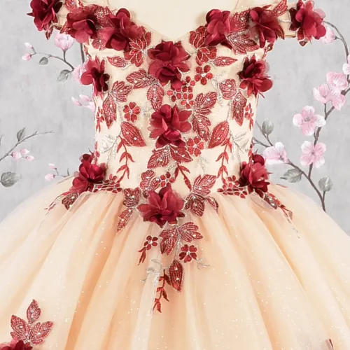 gk115-burgundy-nude-d1-tea-length-kids-mesh-applique-beads-embroidery-glitter-open-lace-up-zipper-corset-cut-away-shoulder-sweetheart-ball-gown