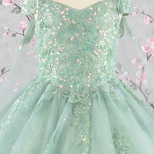 gk116-sage-d1-tea-length-kids-mesh-embroidery-sequin-glitter-lace-up-zipper-corset-cut-away-shoulder-v-neck-ball-gown