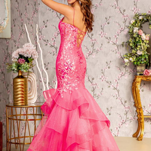 gl3205-hot-pink-2-long-prom-pageant-mesh-sequin-glitter-sheer-open-lace-up-zipper-corset-spaghetti-strap-illusion-sweetheart-trumpet-ruffle