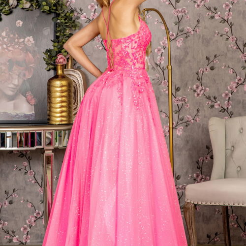 gl3218-hot-pink-2-long-prom-pageant-mesh-sequin-glitter-sheer-open-lace-up-zipper-corset-spaghetti-strap-illusion-sweetheart-a-line