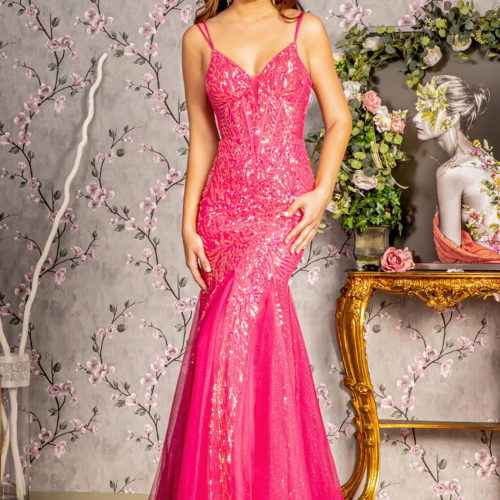 gl3228-hot-pink-1-long-prom-pageant-mesh-sequin-sheer-open-lace-up-zipper-corset-spaghetti-strap-illusion-sweetheart-mermaid