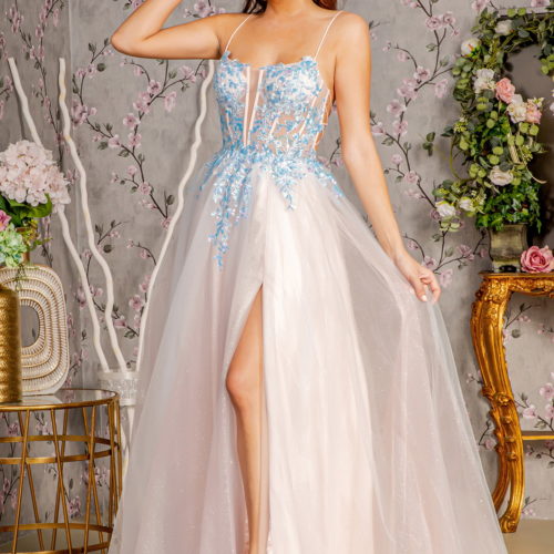 gl3251-blue-peach-1-long-prom-pageant-mesh-embroidery-sequin-glitter-sheer-open-lace-up-straps-zipper-corset-cut-out-back-spaghetti-strap-illusion-sweetheart-a-line