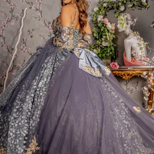 gl3318-gray-2-tail-quinceanera-mesh-applique-beads-metallic-jewel-sequin-glitter-sheer-open-lace-up-zipper-corset-long-sleeve-sweetheart-ball-gown-ribbon