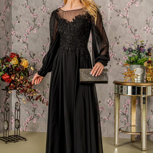gl3363-black-1-long-mother-of-bride-chiffon-beads-embroidery-sheer-covered-zipper-long-sleeve-boat-neck-a-line