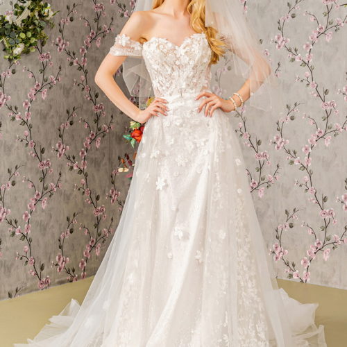 gl3423-ivory-1-long-wedding-gowns-mesh-applique-jewel-glitter-sheer-open-zipper-off-shoulder-sweetheart-a-line-cape