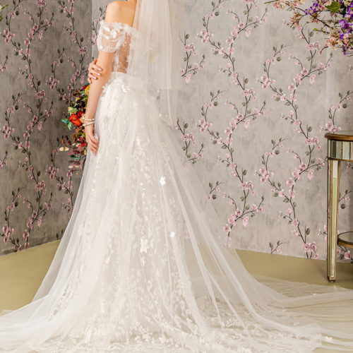 gl3423-ivory-2-long-wedding-gowns-mesh-applique-jewel-glitter-sheer-open-zipper-off-shoulder-sweetheart-a-line-cape