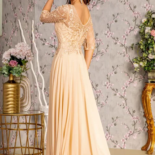 gl3446-champagne-2-long-mother-of-bride-chiffon-beads-embroidery-metallic-sequin-sheer-open-zipper-v-back-three-quarter-sleeve-sleeve-boat-neck-a-line