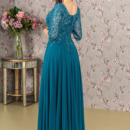 gl3447-teal-2-long-mother-of-bride-chiffon-beads-embroidery-sequin-sheer-zipper-v-back-three-quarter-sleeve-sleeve-boat-neck-mermaid