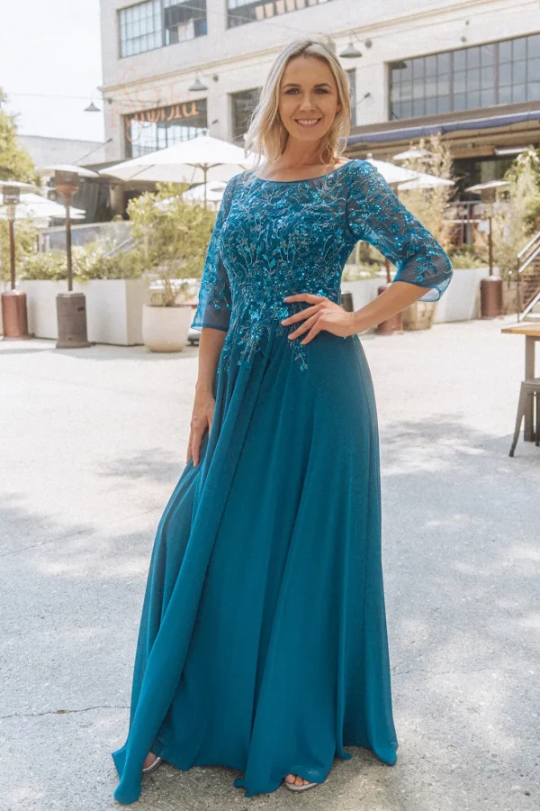gl3447-teal-3-long-mother-of-bride-chiffon-beads-embroidery-sequin-sheer-zipper-v-back-three-quarter-sleeve-sleeve-boat-neck-mermaid