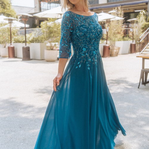 gl3447-teal-4-long-mother-of-bride-chiffon-beads-embroidery-sequin-sheer-zipper-v-back-three-quarter-sleeve-sleeve-boat-neck-mermaid
