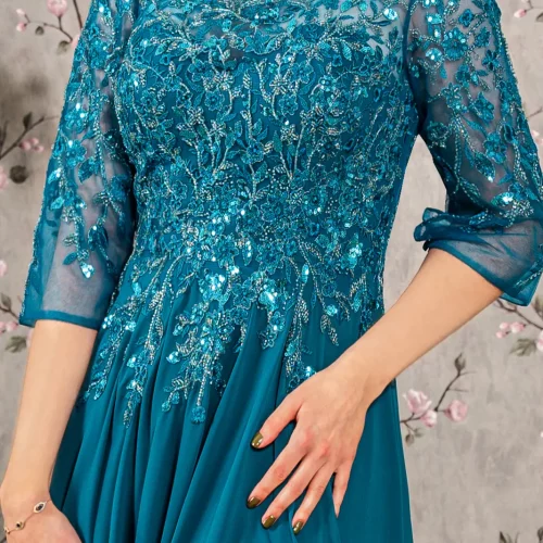 gl3447-teal-d1-long-mother-of-bride-chiffon-beads-embroidery-sequin-sheer-zipper-v-back-three-quarter-sleeve-sleeve-boat-neck-mermaid