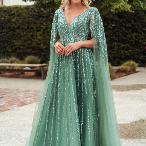 gl3494-sage-2-long-mother-of-bride-mesh-beads-sequin-sheer-open-zipper-v-back-cape-sleeve-illusion-sweetheart-a-line-cape