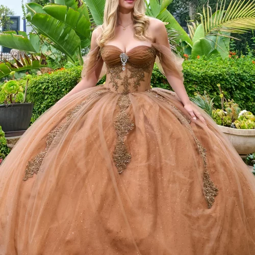 gl3502-brown-1o-floor-length-quinceanera-restock-mesh-beads-jewel-glitter-corset-cut-away-shoulder-sweetheart-ball-gown