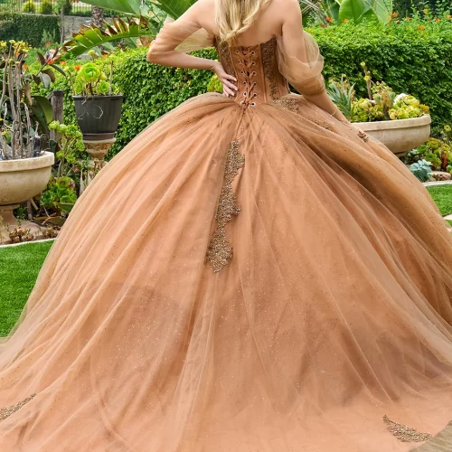 gl3502-brown-2o-floor-length-quinceanera-restock-mesh-beads-jewel-glitter-corset-cut-away-shoulder-sweetheart-ball-gown