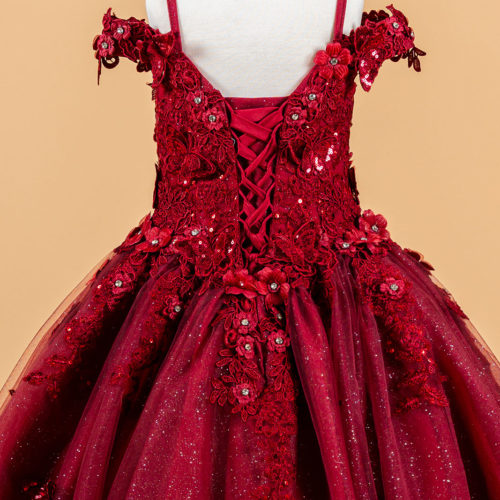 gk117-burgundy-d2-tea-length-kids-new-arrivals-tulle-applique-embroidery-jewel-sequin-glitter-corset-cut-away-shoulder-v-neck-ball-gown