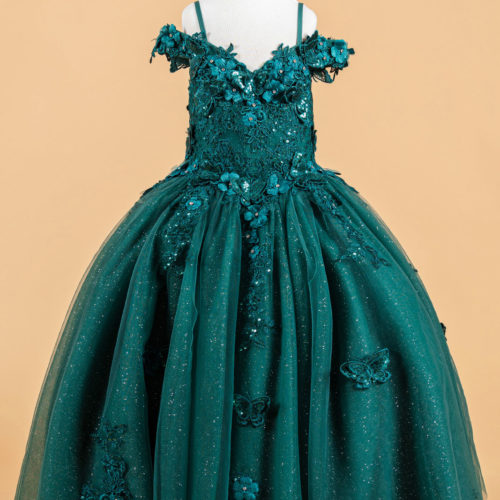 gk117-emerald-green-1o-tea-length-kids-new-arrivals-tulle-applique-embroidery-jewel-sequin-glitter-corset-cut-away-shoulder-v-neck-ball-gown