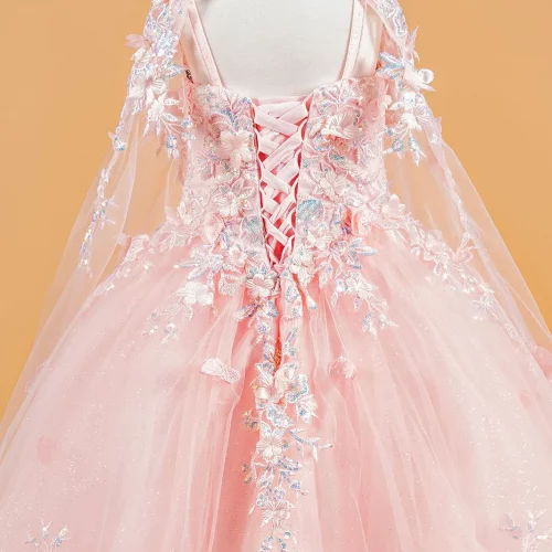 gk119-pink-d2-tea-length-kids-new-arrivals-tulle-applique-embroidery-sequin-glitter-corset-spaghetti-strap-sweetheart-ball-gown