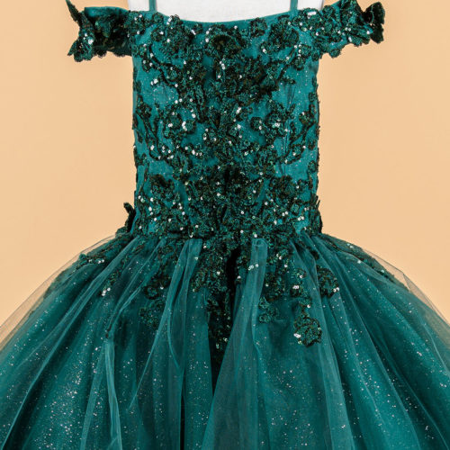 gk121-green-d1-tea-length-kids-new-arrivals-tulle-applique-embroidery-sequin-glitter-corset-cut-away-shoulder-boat-neck-ball-gown