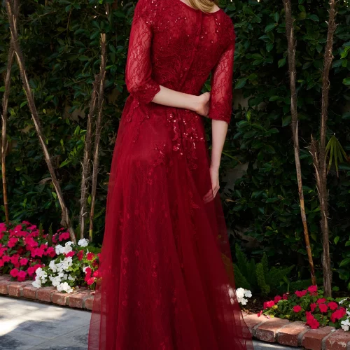 gl3629-burgundy-2o-long-mother-of-bride-lace-mesh-embroidery-sequin-zipper-three-quarter-sleeve-sleeve-boat-neck-a-line