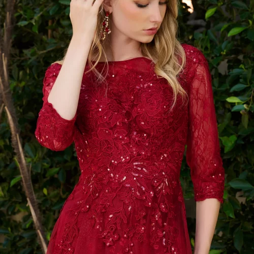 gl3629-burgundy-d1-long-mother-of-bride-lace-mesh-embroidery-sequin-zipper-three-quarter-sleeve-sleeve-boat-neck-a-line