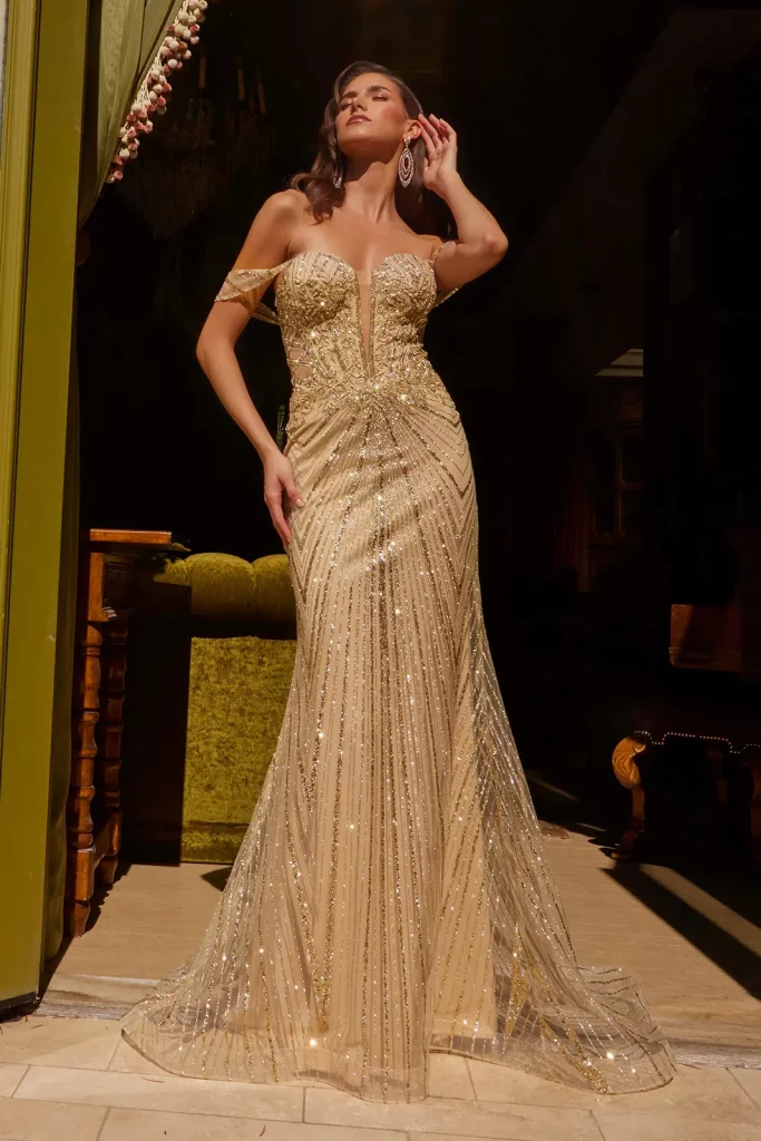 Beaded Sweetheart Dress