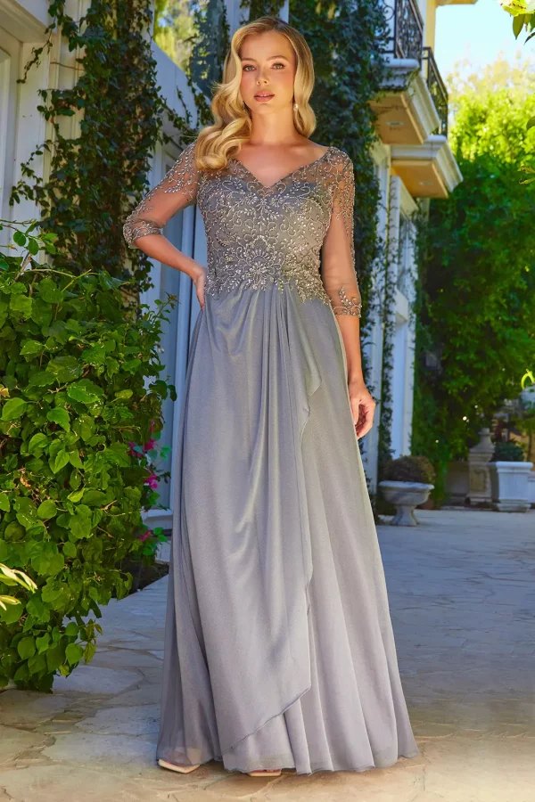Embellished Jersey Dress