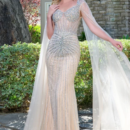 gl3666-champagne-1o-floor-length-prom-pageant-new-arrivals-mesh-beads-jewel-sequin-zipper-cape-sleeve-v-neck-fitted gl3666-champagne-1o-floor-length-prom-pageant-new-arrivals-mesh-beads-jewel-sequin-zipper-cape-sleeve-v-neck-fitted