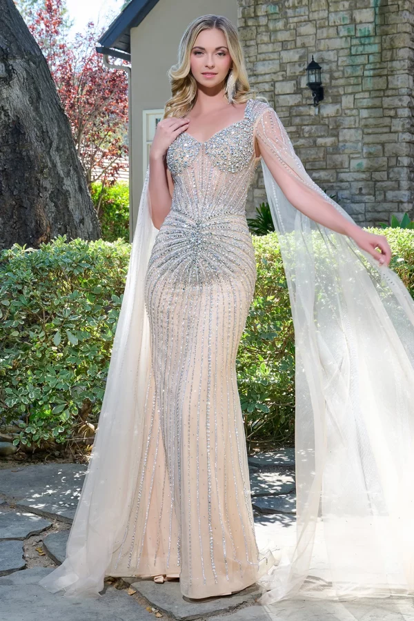 gl3666-champagne-1o-floor-length-prom-pageant-new-arrivals-mesh-beads-jewel-sequin-zipper-cape-sleeve-v-neck-fitted gl3666-champagne-1o-floor-length-prom-pageant-new-arrivals-mesh-beads-jewel-sequin-zipper-cape-sleeve-v-neck-fitted