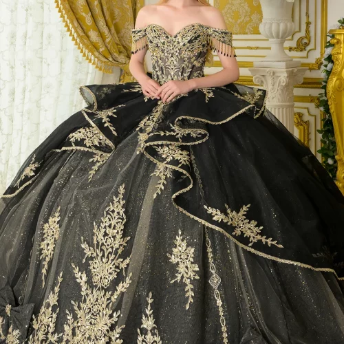 gl3670-black-1o-tail-quinceanera-new-arrivals-tulle-beads-embroidery-jewel-sequin-glitter-corset-off-shoulder-v-neck-ball-gown