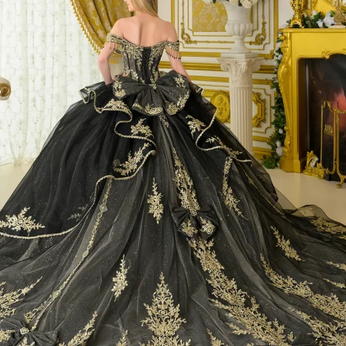 gl3670-black-2o-tail-quinceanera-new-arrivals-tulle-beads-embroidery-jewel-sequin-glitter-corset-off-shoulder-v-neck-ball-gown