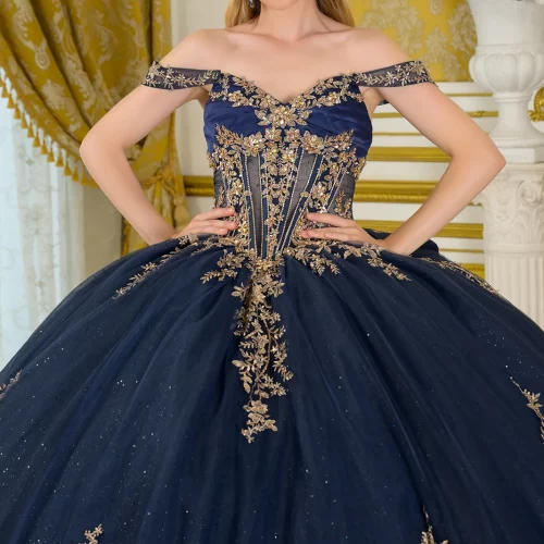gl3674-navy-gold-d1-tail-quinceanera-new-arrivals-satin-mesh-beads-embroidery-jewel-sequin-glitter-corset-off-shoulder-v-neck-ball-gown
