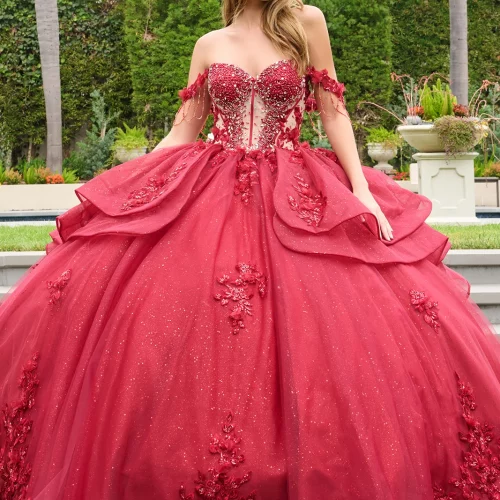 gl3676-burgundy-1o-tail-quinceanera-restock-tulle-applique-beads-embroidery-jewel-sequin-glitter-corset-off-shoulder-v-neck-ball-gown