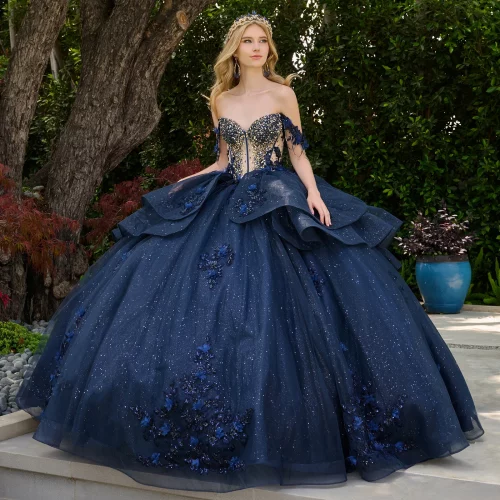 gl3676-navy-3o-tail-quinceanera-restock-tulle-applique-beads-embroidery-jewel-sequin-glitter-corset-off-shoulder-v-neck-ball-gown