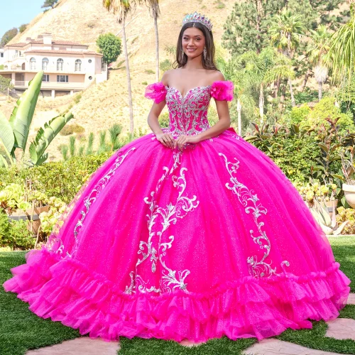 gl3709-fuchsia-3o-tail-quinceanera-new-arrivals-mesh-applique-jewel-sequin-glitter-corset-off-shoulder-v-neck-ball-gown