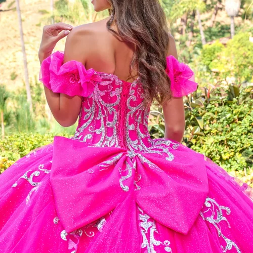 gl3709-fuchsia-d2-tail-quinceanera-new-arrivals-mesh-applique-jewel-sequin-glitter-corset-off-shoulder-v-neck-ball-gown