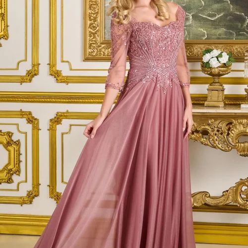 gl3787-dusty-rose-1o-floor-length-mother-of-bride-new-arrivals-jersey-mesh-beads-embroidery-jewel-sequin-zipper-three-quarter-sleeve-sleeve-sweetheart-a-line